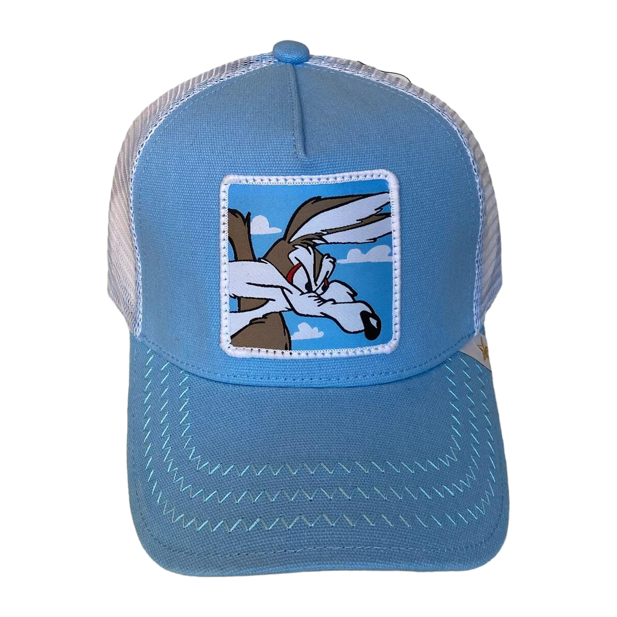 GOLD STAR-&quot;WILE E COYOTE&quot; TRUCKER HAT - BLUE/WHITE