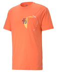 PUMA - Men Printed Round Neck Orange T-Shirt