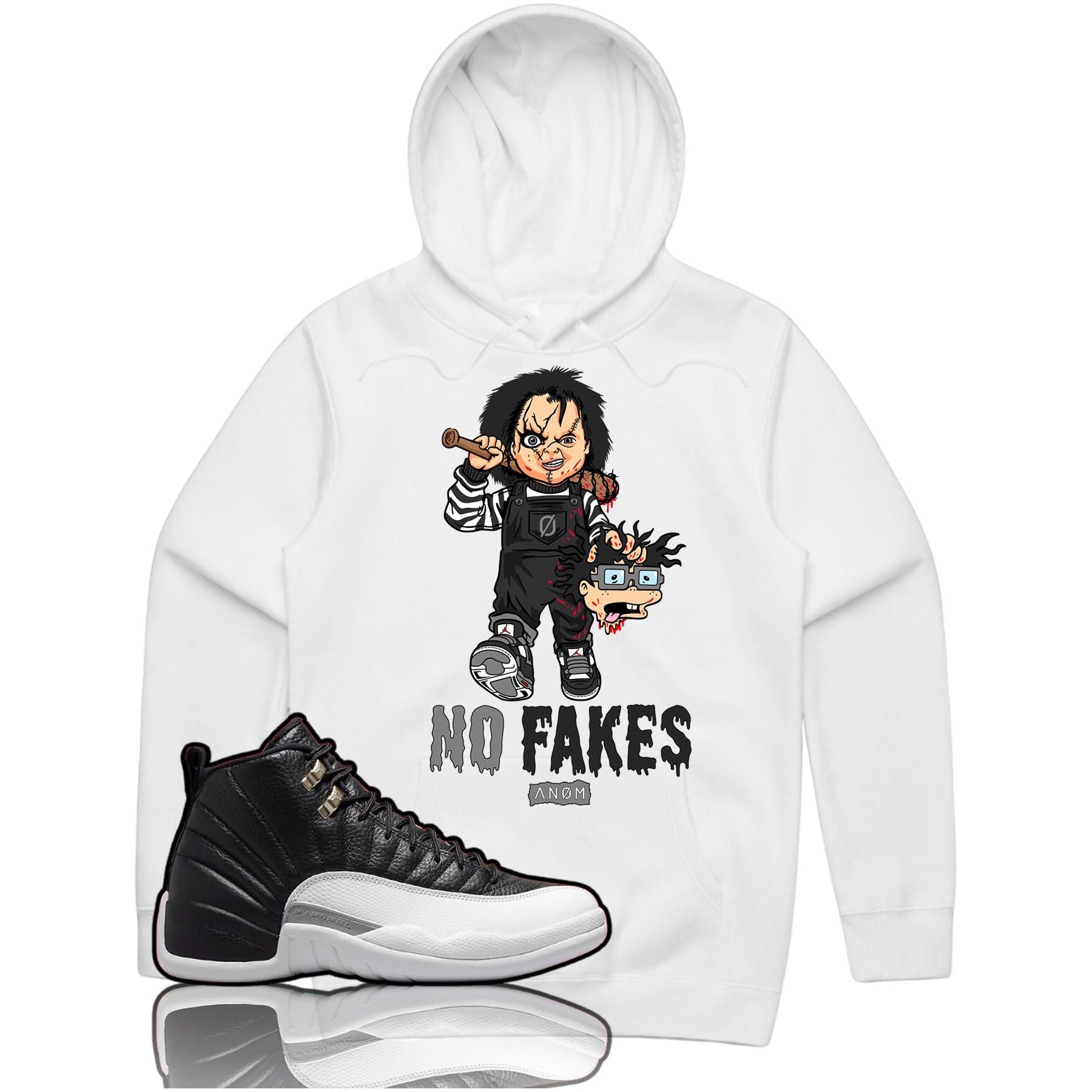 CHUCKY NO FAKES HOODIE-J12 PLAYOFF TIE BACK