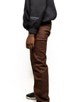 HAJJI DENIM - Men's Non-Stretch Twill - BROWN