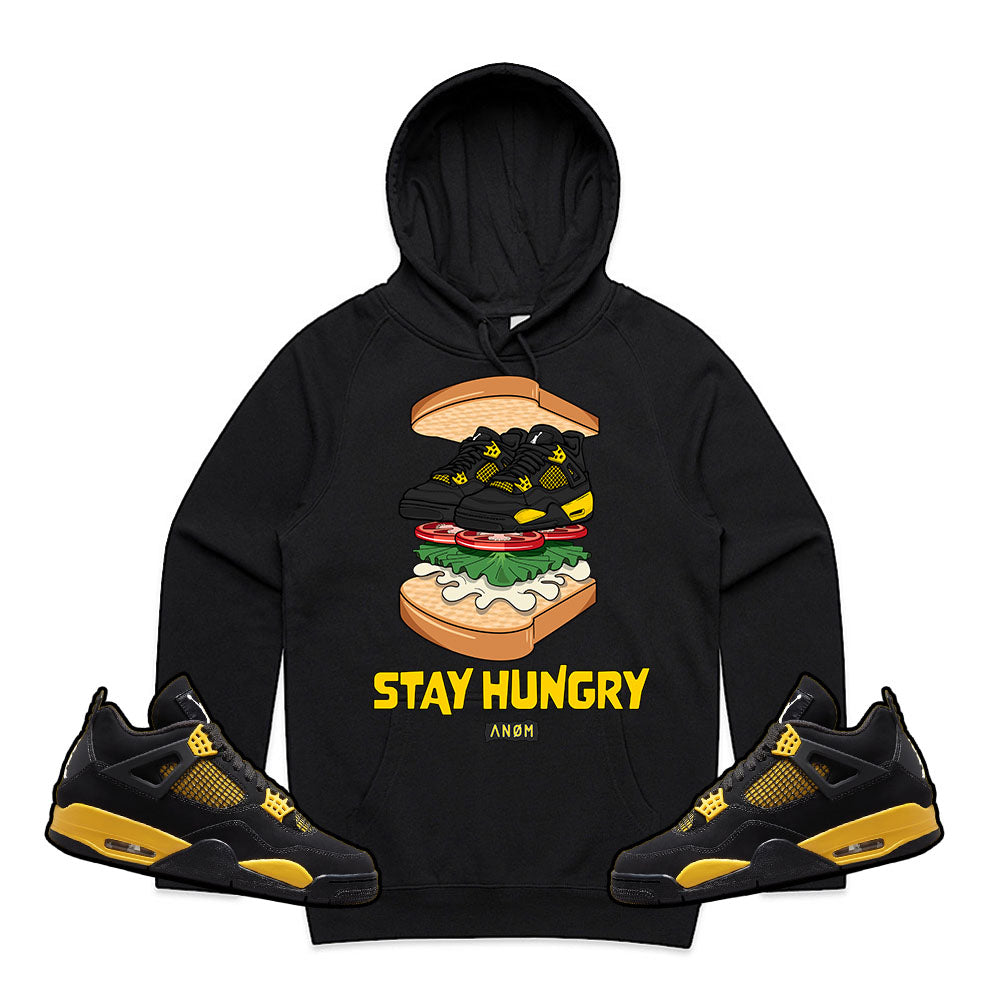 STAY HUNGRY HOODIEJ4 THUNDER TIE BACK iLL iNTENT