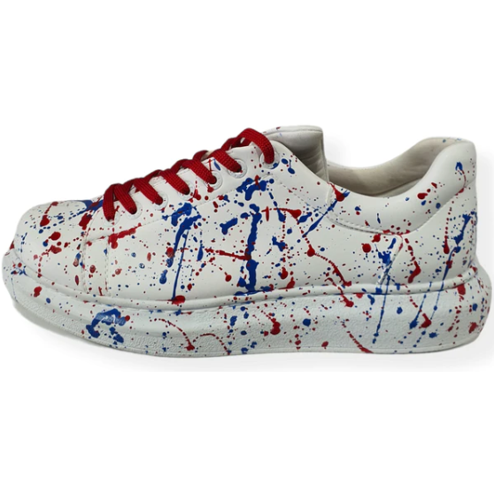 SWAG SPLASH SHOES FOR MEN BLUE RED iLL iNTENT