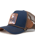 GOLD STAR - FALCON TRUCKER HAT - DENIM/BROWN