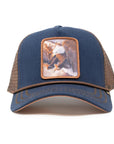 GOLD STAR - FALCON TRUCKER HAT - DENIM/BROWN