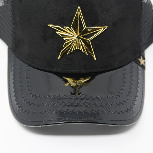 GOLD STAR - STAR LOGO - BLACK