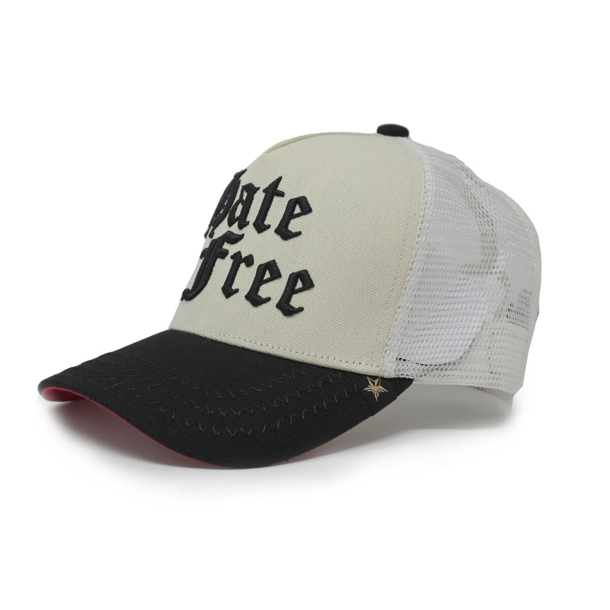 GOLD STAR - Hate Free - Off White/Black - Red