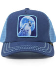 GOLD STAR- Wolf Baby Blue trucker hat