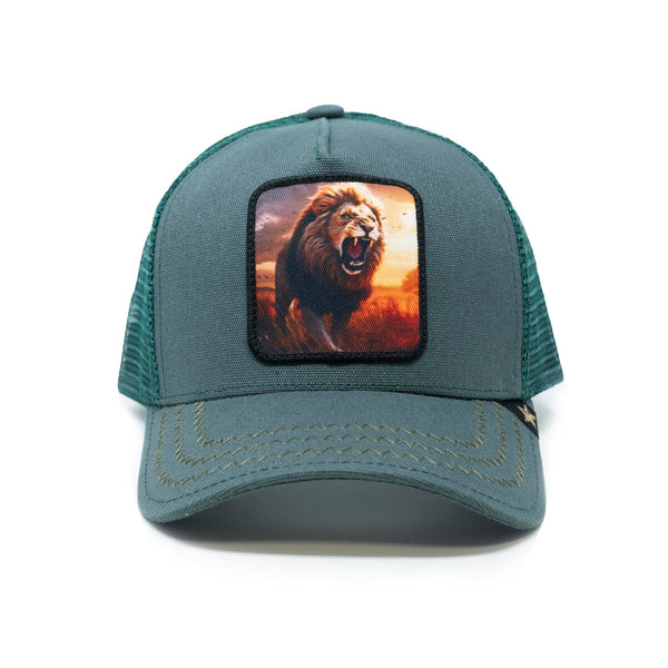 GOLD STAR- Lion Trucker - Green
