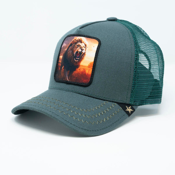 GOLD STAR- Lion Trucker - Green