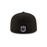 NEW ERA - KANSAS CITY CHIEFS BLACK & WHITE 59FIFTY FITTED - BLACK/GREY