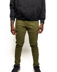 HAJJI DENIM - Men's Stretch Twill - OLIVE