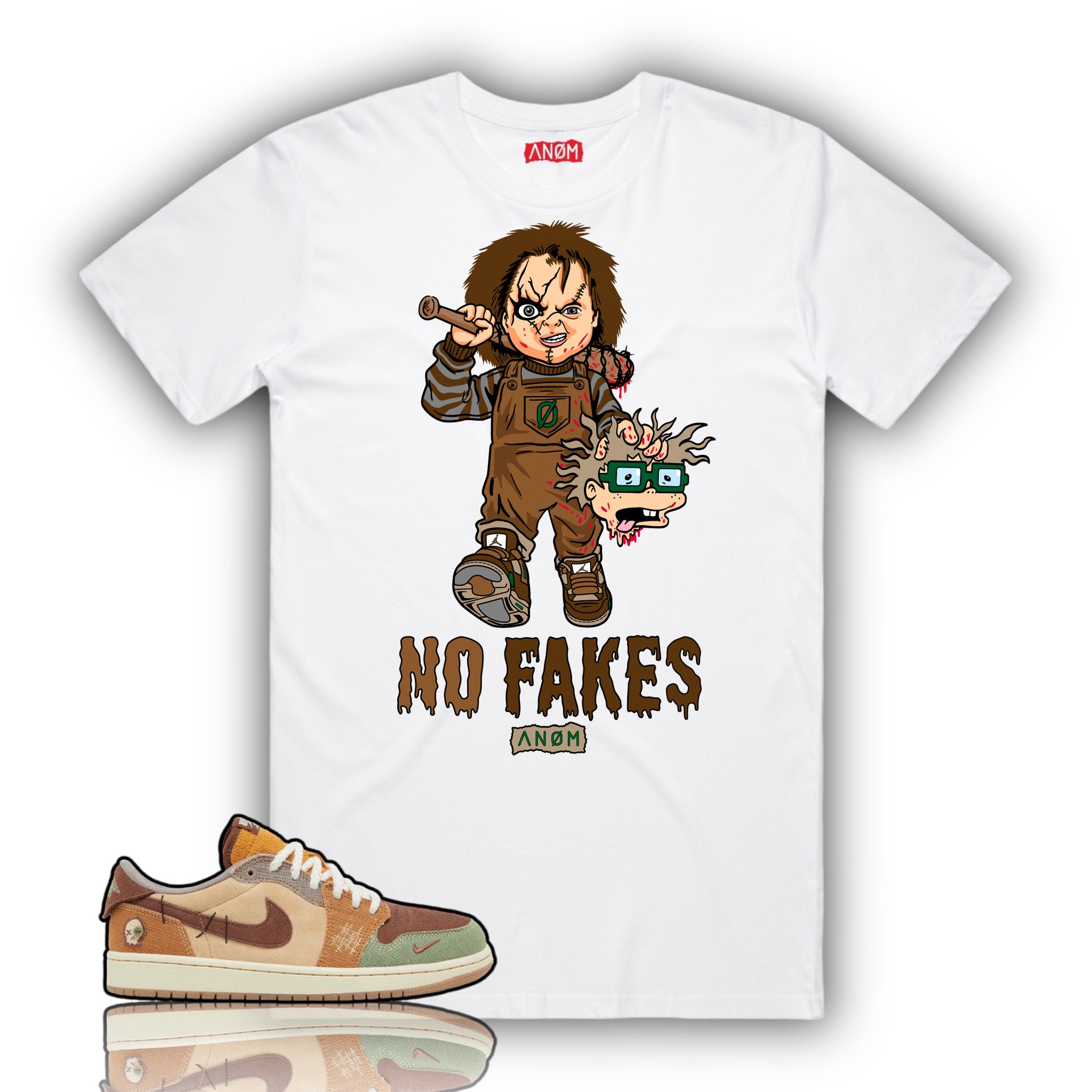 CHUCKY NO FAKES TEE-J1 LOW X ZION TIE/BCK