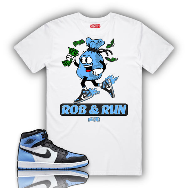 ROB & RUN TEE-J1 OG HIGH UNIVERSITY BLUE