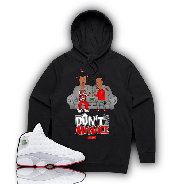 DON’T BE A MENACE HOODIE-J13 WOLF GREY