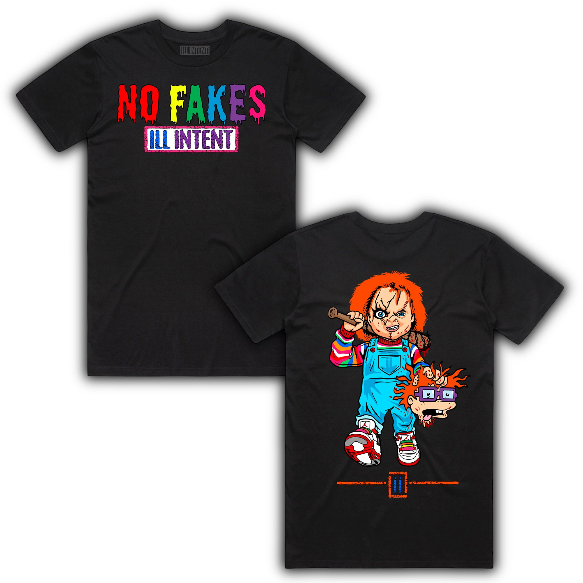 CLASSIC CHUCKY NO FAKES-TEE FRNT&amp;BACK