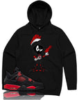 THE MARTIAN HOODIE-J4 RED THUNDER-BLK & WHT