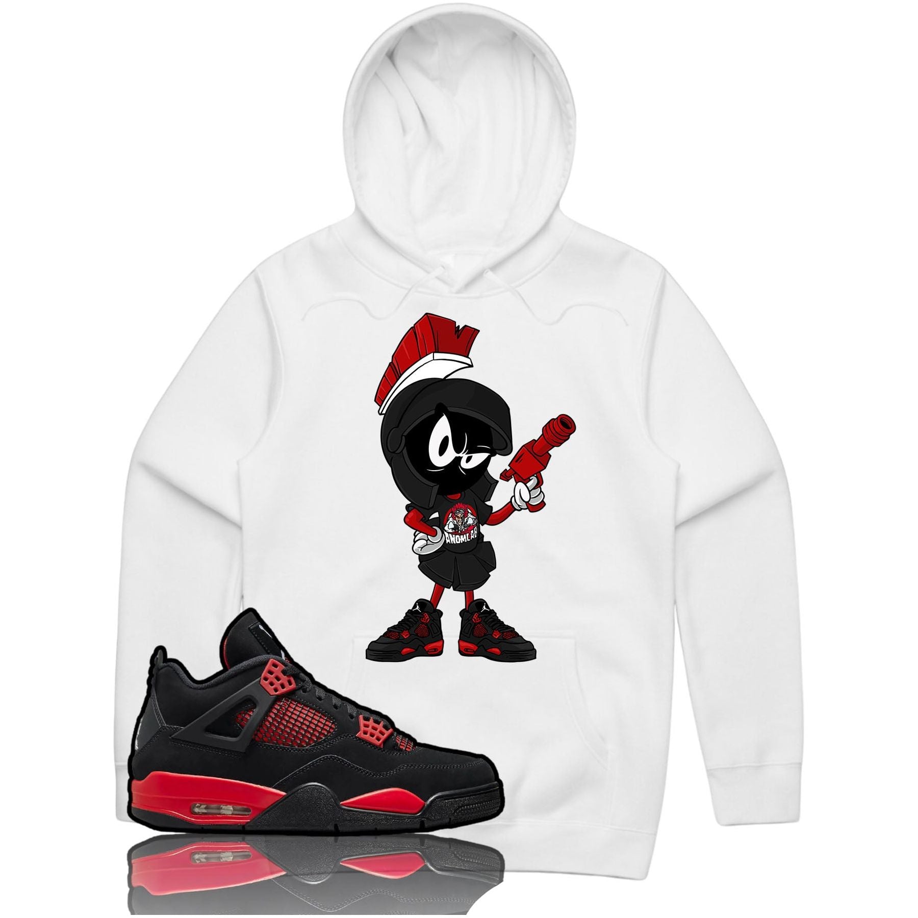 THE MARTIAN HOODIE-J4 RED THUNDER-BLK &amp; WHT