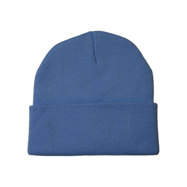 MUKA -  CREAM BEANIE - UNC BLUE