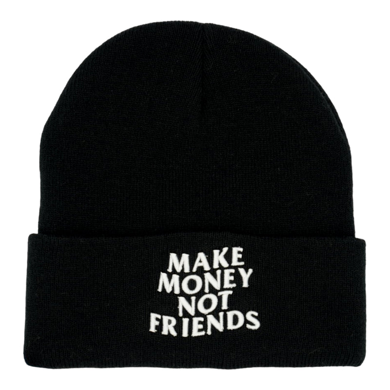MUKA - MAKE MONEY NOT FRIENDS BEANIE - BLACK