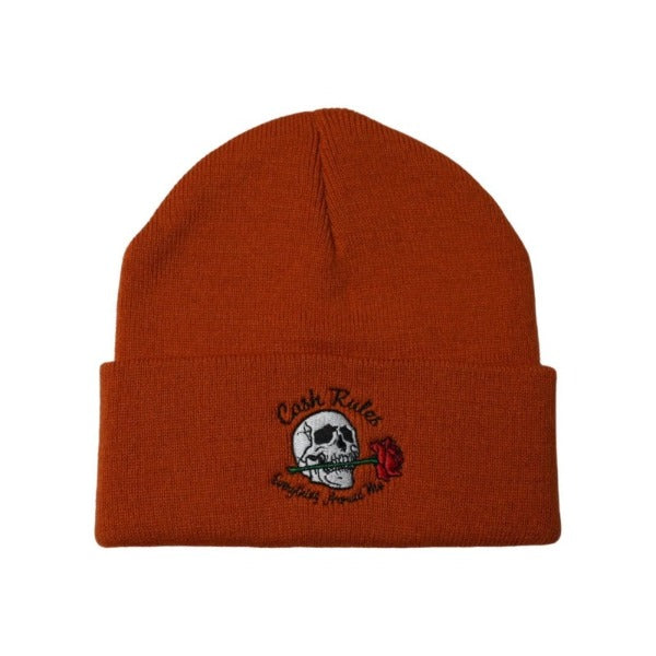 MUKA - CASH RULES BEANIE - BURNT ORANGE