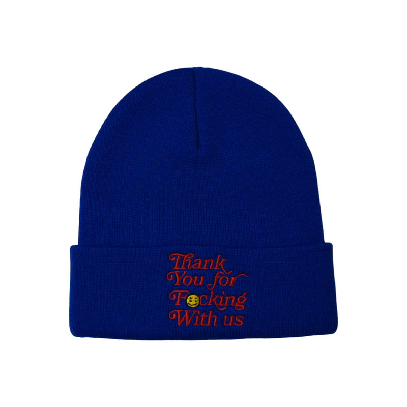 MUKA - THANK YOU FOR FUCKING WITH US BEANIE - ROYAL