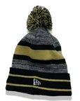 New Orleans Saints Hat NFL Cuffed Knit Striped Pom Winter Beanie Hat New Era NWT