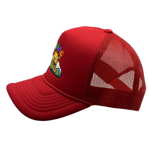 NEBIVA - LIVING MY BEST LIFE TRUCKER HAT - RED