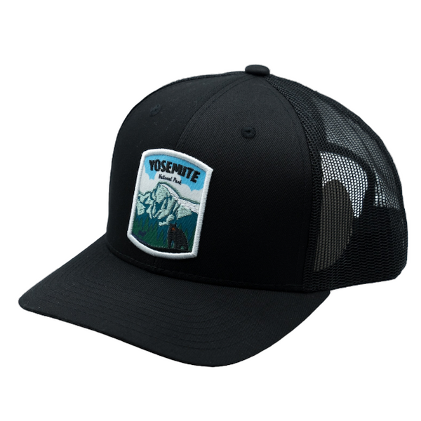NEBIVA - YOSEMITE TRUCKER HAT - BLACK
