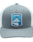 NEBIVA - GLACIER TRUCKER HAT - LIGHT GREY/WHITE