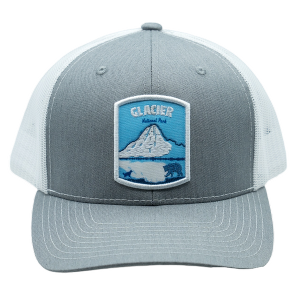 NEBIVA - GLACIER TRUCKER HAT - LIGHT GREY/WHITE