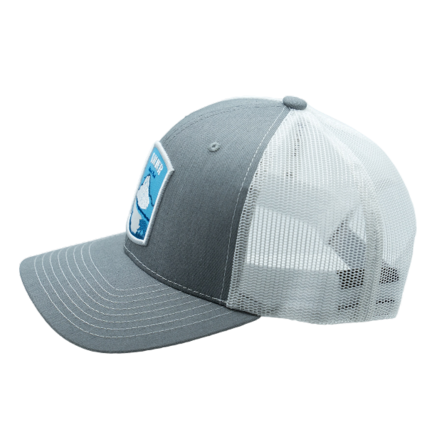 NEBIVA - GLACIER TRUCKER HAT - LIGHT GREY/WHITE
