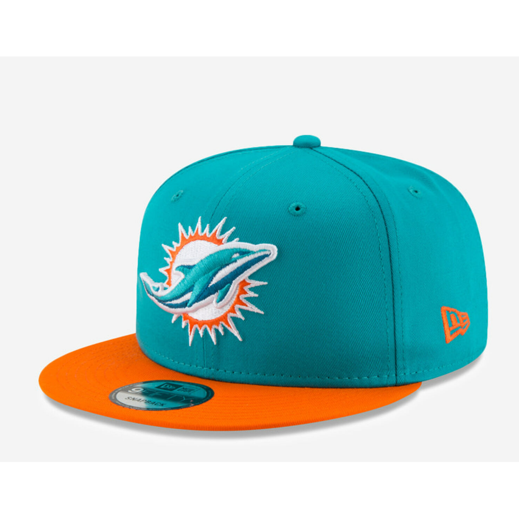 New Era - 9Fifty Miami Dolphins 2Tone Snapback Hat - Teal/Orange