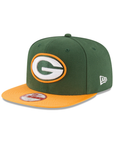 New Era - Men 950 Snapback Hat Green Bay Packers Two Tone Team Cap Green Gold