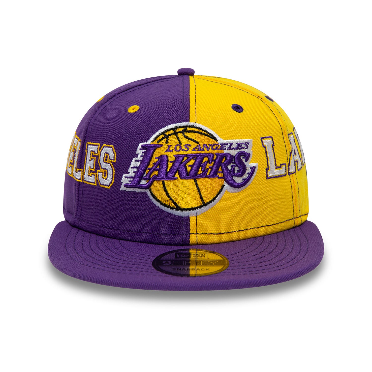 New Era -  LA Lakers Teamsplit Purple 9FIFTY Snapback Cap