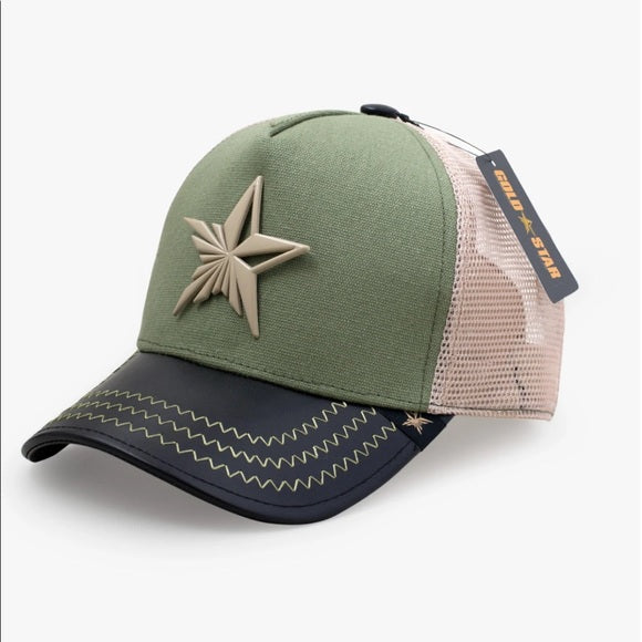 GOLD STAR - STAR  LOGO - GREEN/BLACK