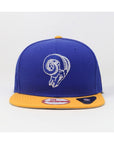 New Era 9Fifty Men Cap Los Angeles Rams Royal Blue Gold 2Tone Snapback Hat