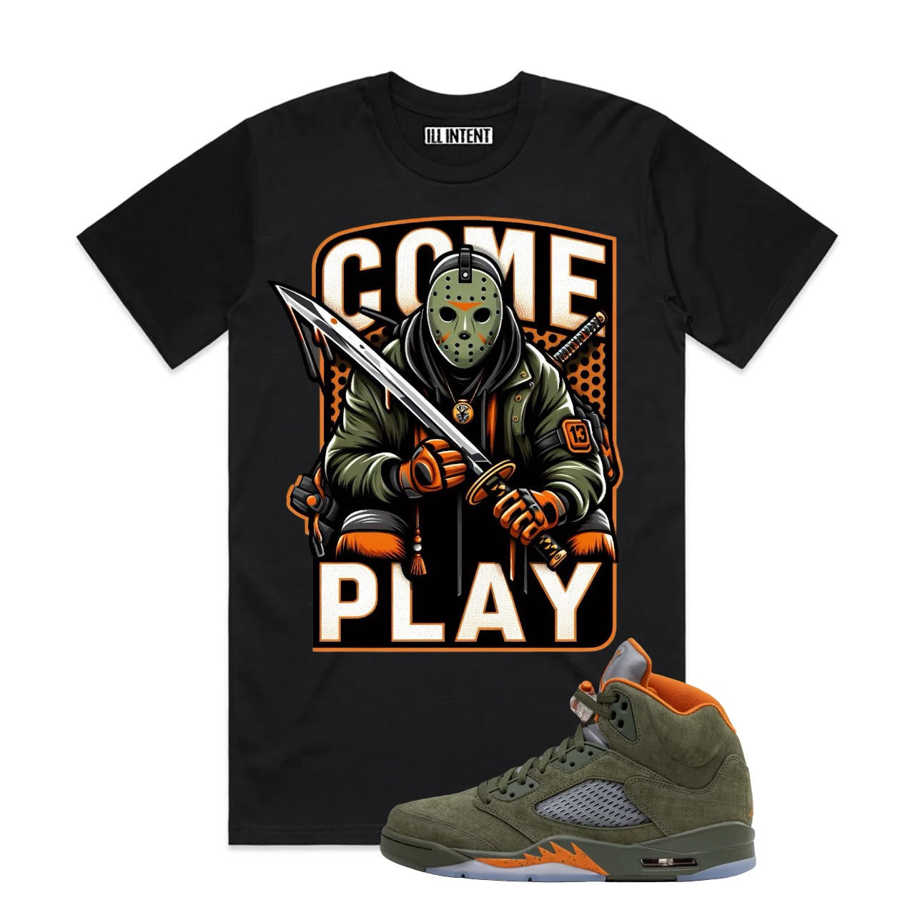 COME PLAY J5 OLIVE TEE