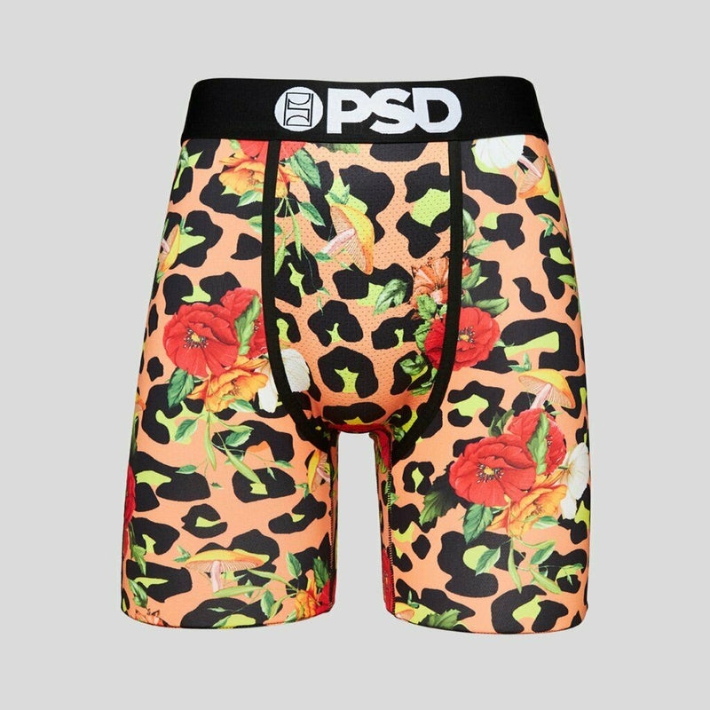 PSD - MEN'S Cheetah Trip Animal Print Floral Athletic Boxers