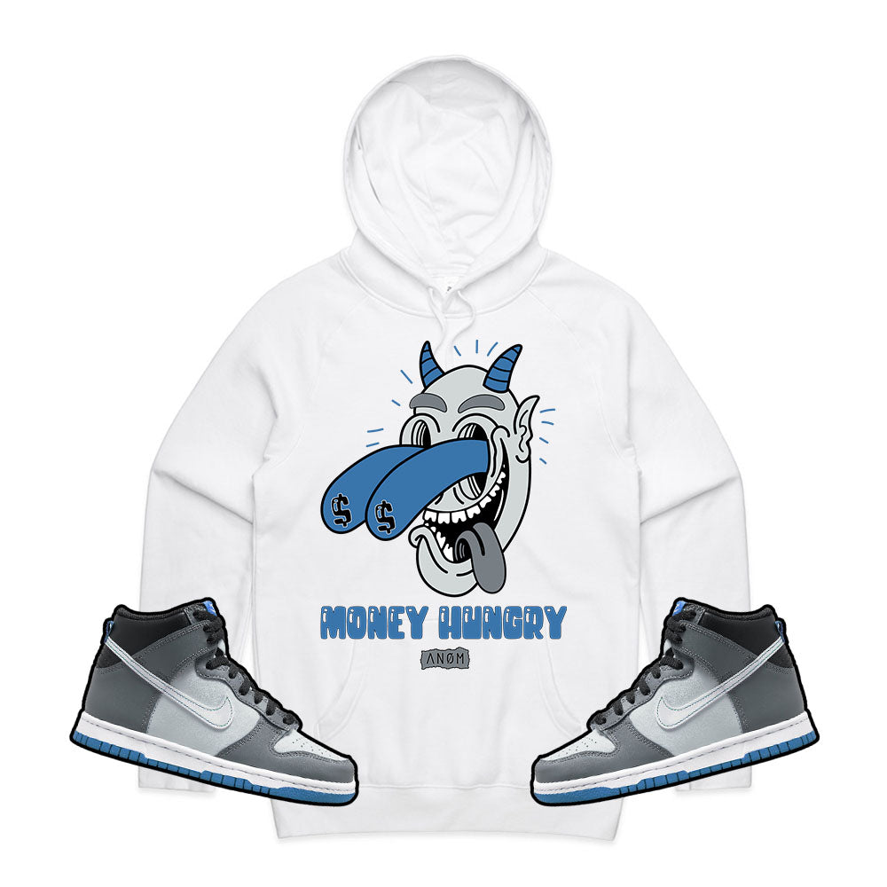 MONEY HUNGRY HOODIE-DUNK HIGH GS TIE BACK