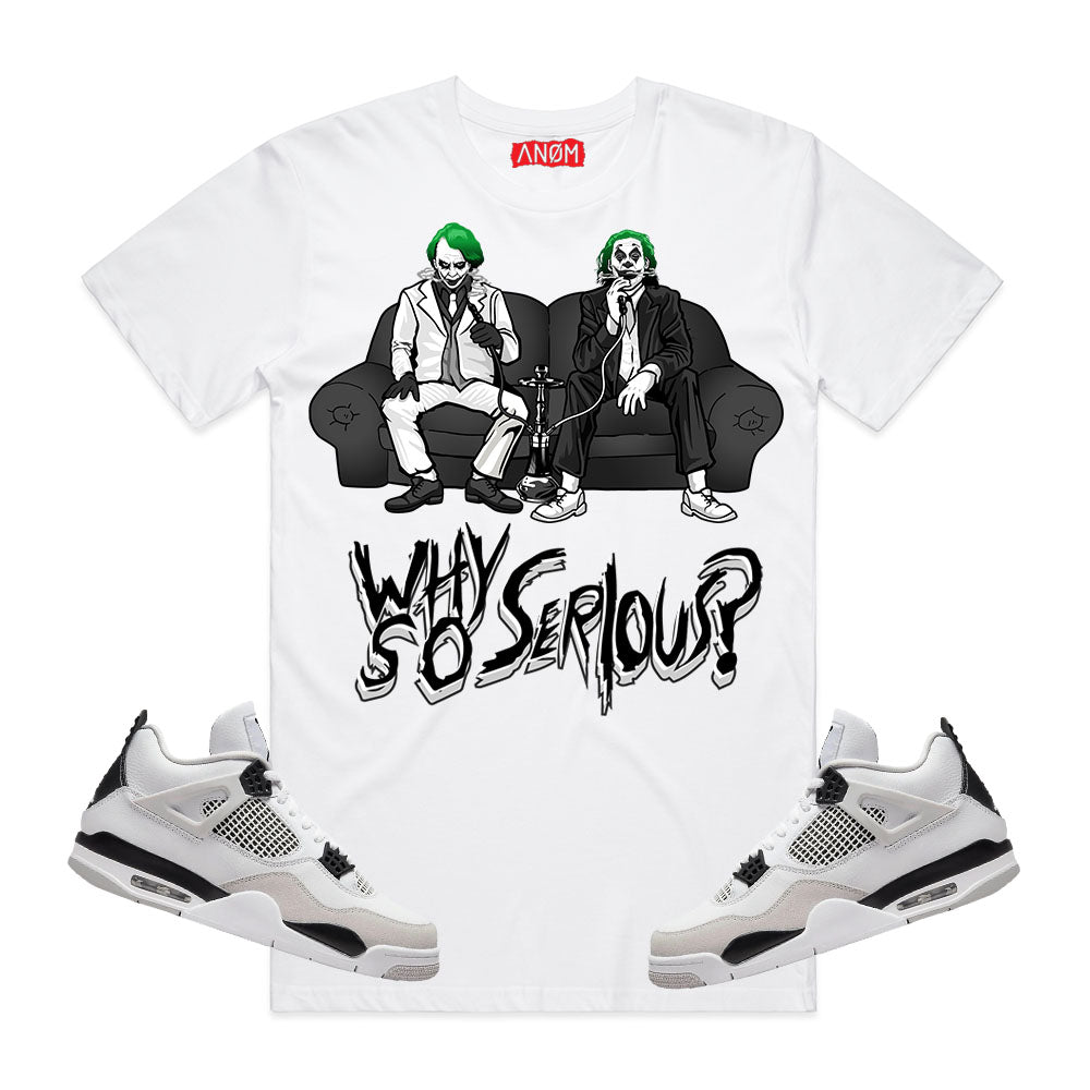 WHY SO SERIOUS TEE-J4 MILITARY TIE BACK
