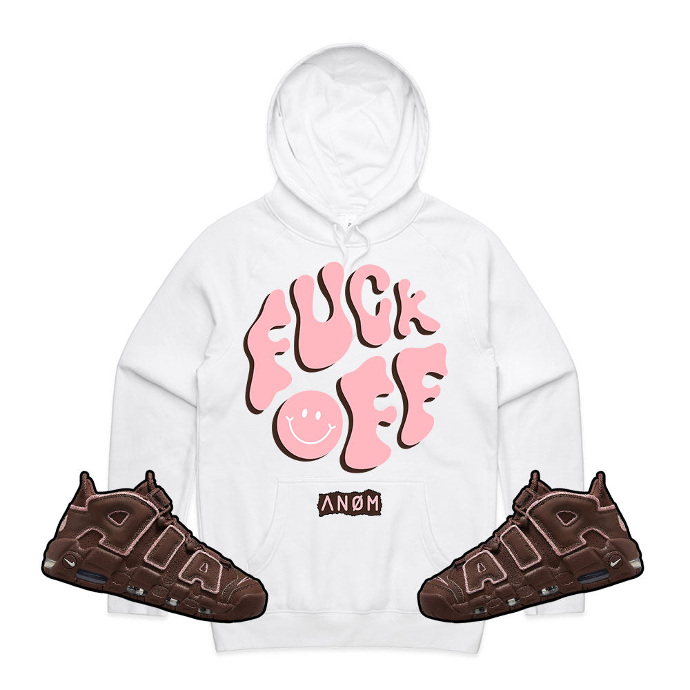 FUCK OFF HOODIE-AIR UPTEMPO VALENTINES TIE BACK