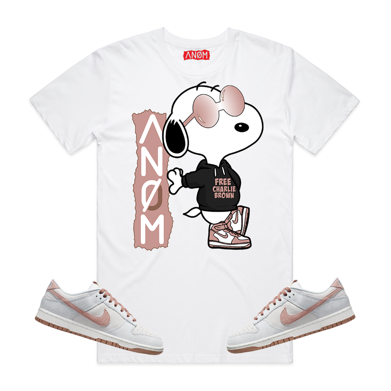 LIL SNOOP TEE-DUNKS FOSSIL ROSE TIE BACK