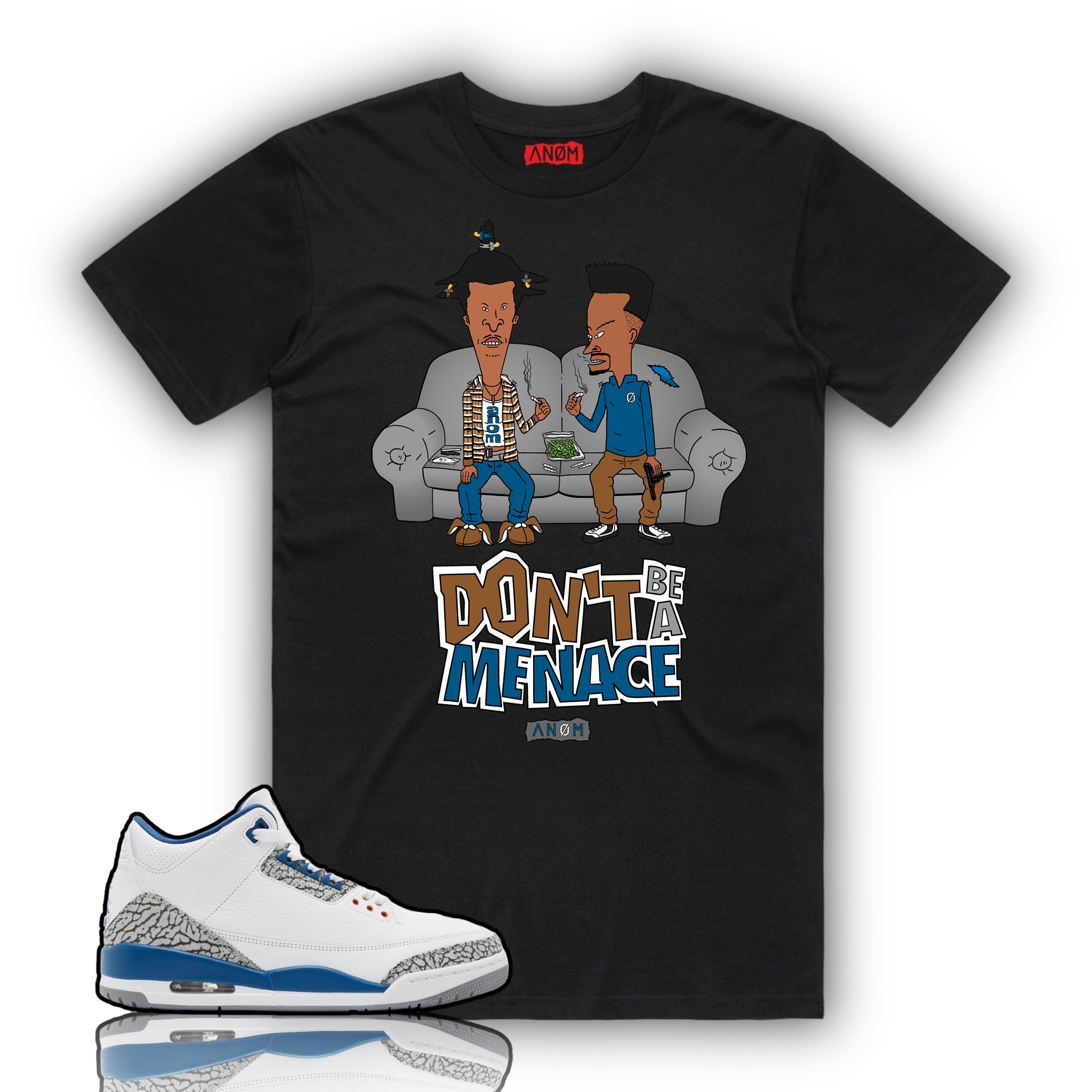 DON’T BE A MENACE TEE-J3 WIZARDS TIE/BCK
