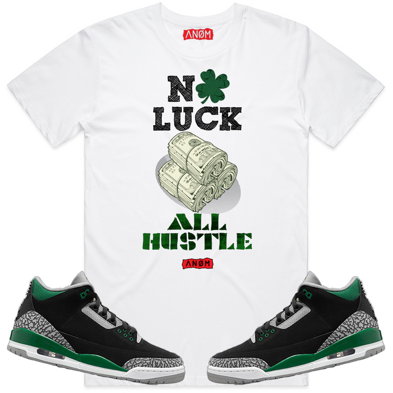ALL HUSTLE TEE-J3 RETRO TIE BACK