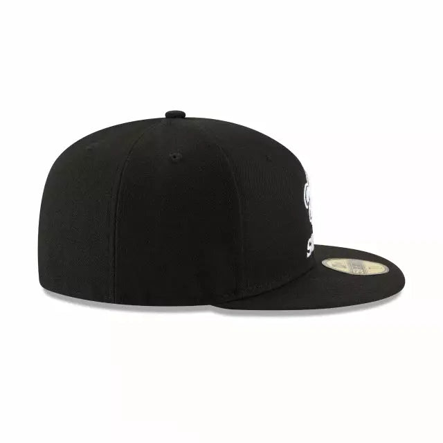 NEW ORLEANS SAINTS BLACK &amp; WHITE 59FIFTY FITTED