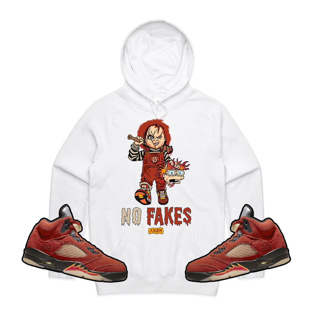 CHUCKY NO FAKES HOODIE-J5 MARS FOR HER TIE BACK