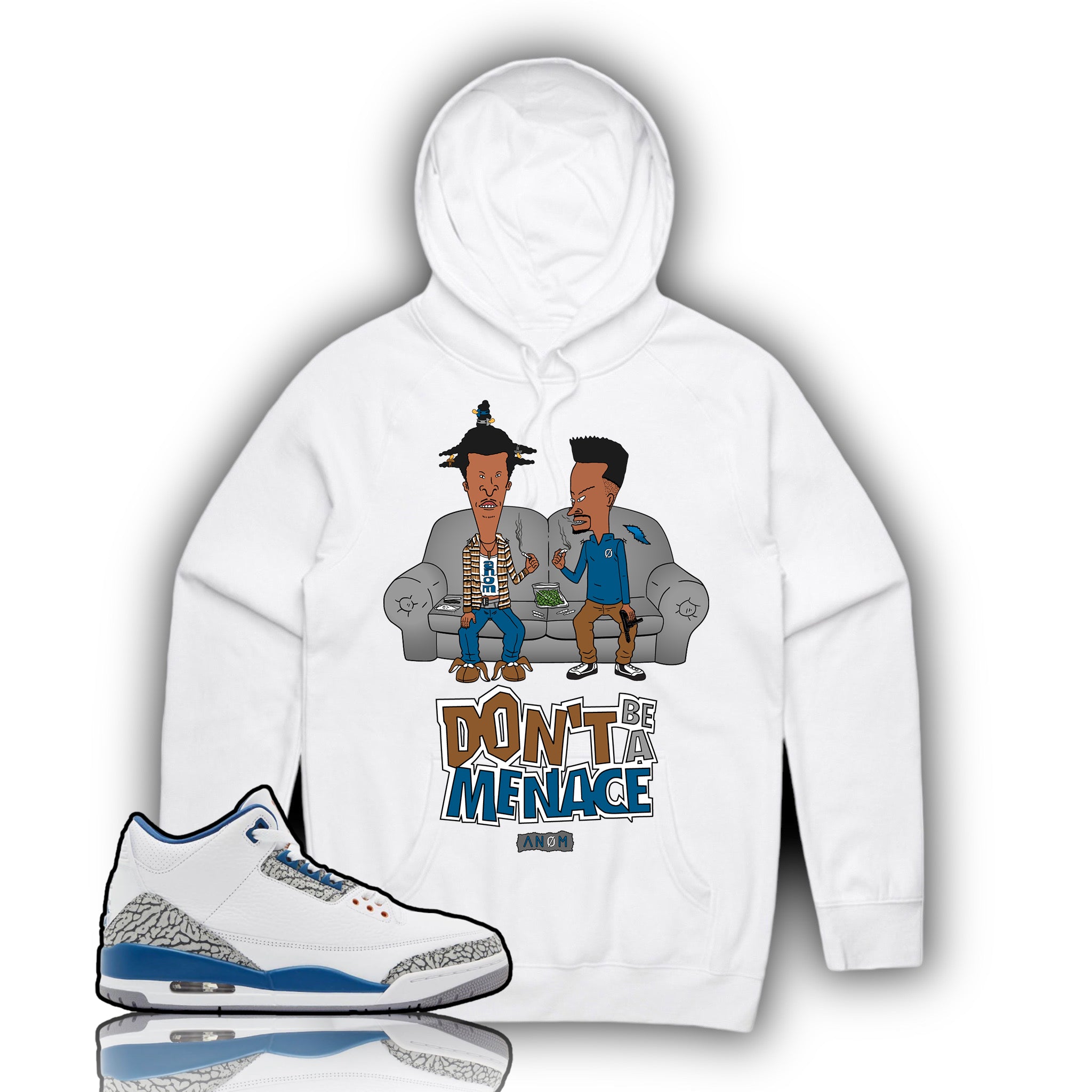 DON’T BE A MENACE HOODIE-J3 WIZARDS TIE/BCK