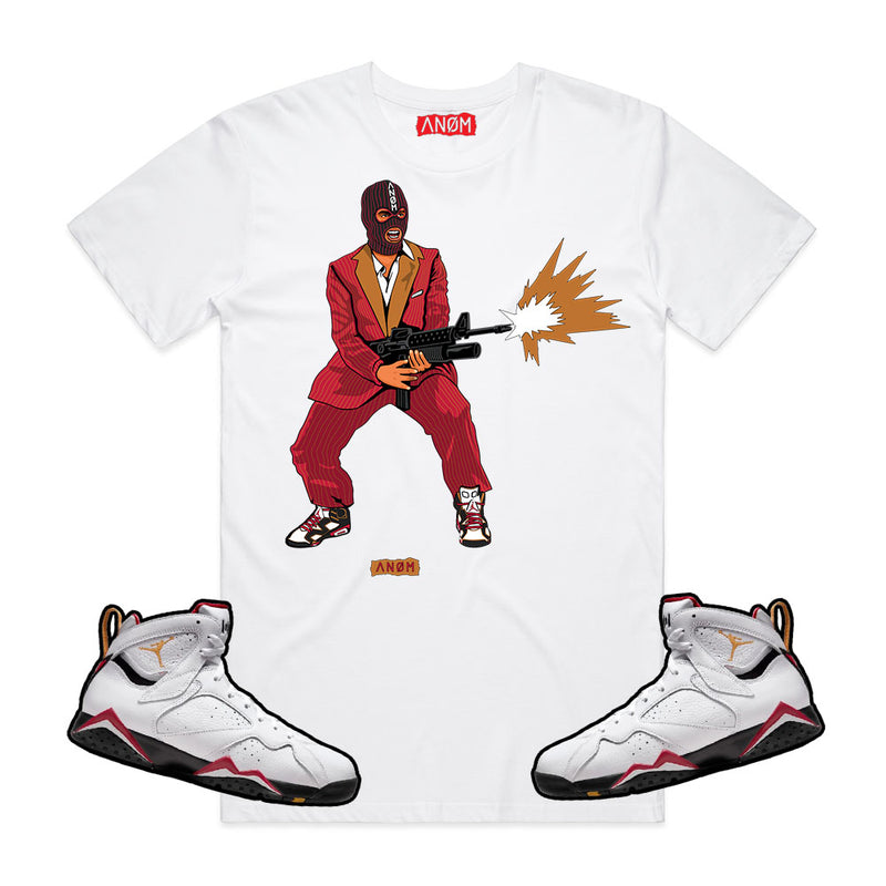 SCARFACE TEE-J7 CARDINAL TIE BACK