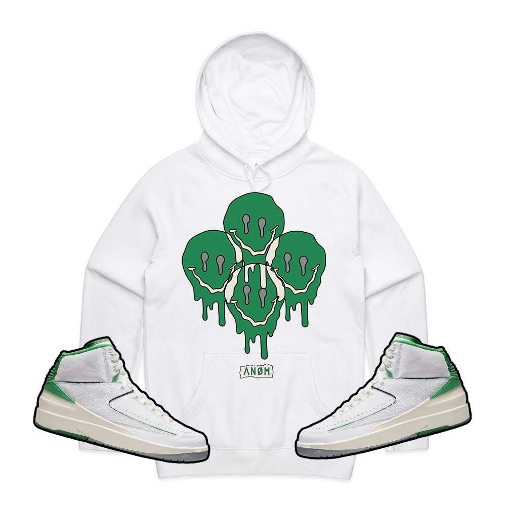 ALL SMILES HOODIE-J2 LUCKY GREEN TIE BACK