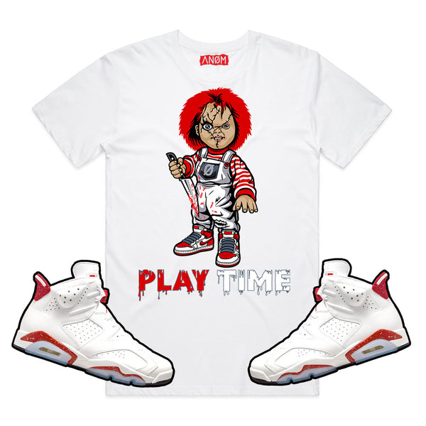 PLAY TIME TEE-J6 RED OREO TIE BACK